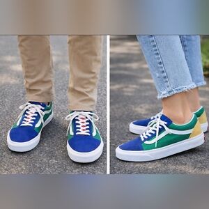 Vans Old Skool Yach Club Unisex Sneakers Blue Green Men’s 7.5 Women’s 9